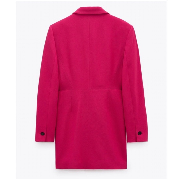Zara Fuschsia Double Breasted Blazer Dress - Picture 3 of 4